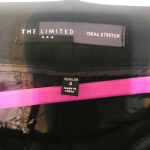 The limited size 4 idea stretch straight leg black pants